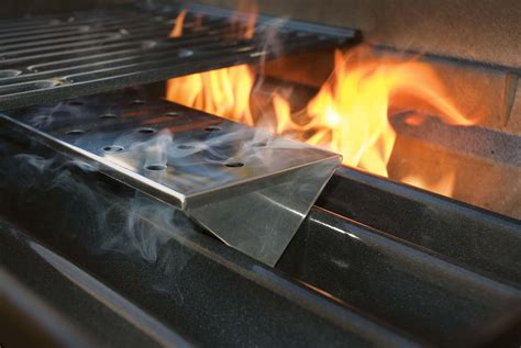 metal smoker box gas grill|charcoal box for gas grill.